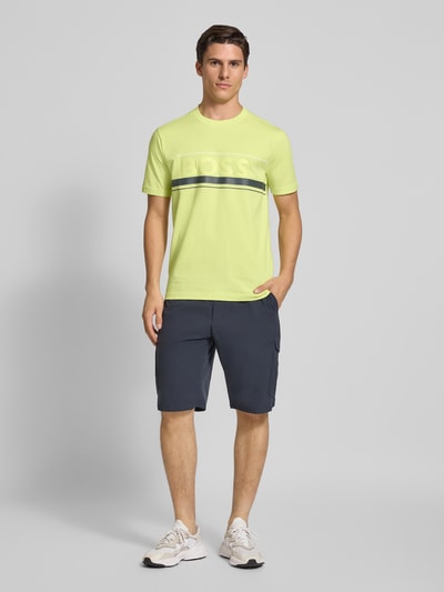 BOSS Green Regular Fit T-Shirt aus reiner Baumwolle Modell 'ICONIC ZONE' Hellgruen 1