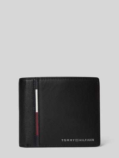 Tommy Hilfiger Portemonnaie aus Nappaleder mit Label-Detail Black 1