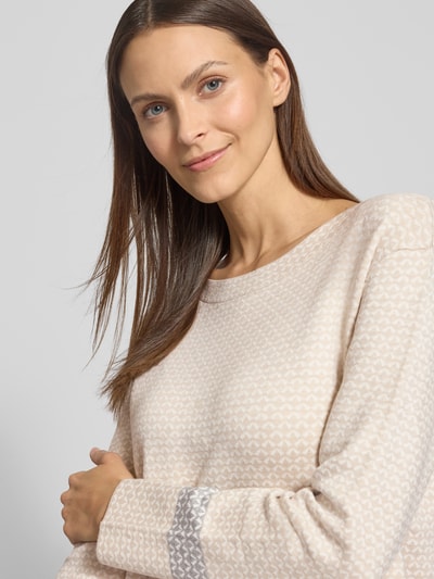 Tom Tailor Sweter z dzianiny o kroju regular fit z mieszanki wiskozy Beżowy 3