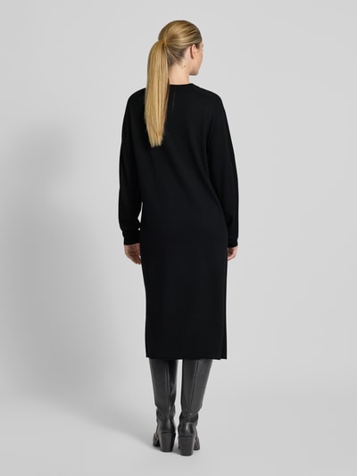 Drykorn Relaxed fit midi-jurk van zuivere scheerwol, model 'Rimone' Zwart - 5