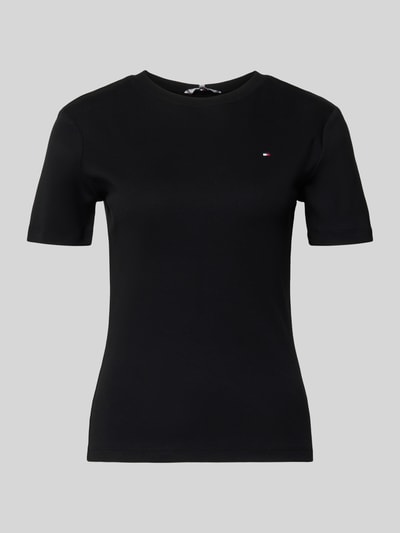 Tommy Hilfiger Slim Fit T-Shirt aus reiner Baumwolle Black 2