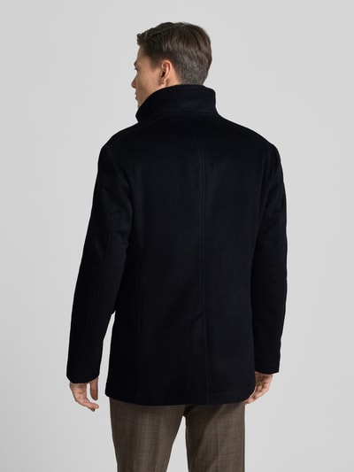 JOOP! Collection Wollen jack met opstaande kraag en klepzakken, model 'Gary' Marineblauw - 5