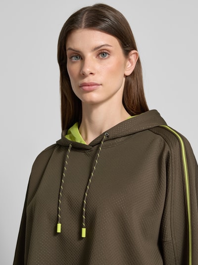 Marc Cain Hoodie mit Tunnelzug Khaki 3