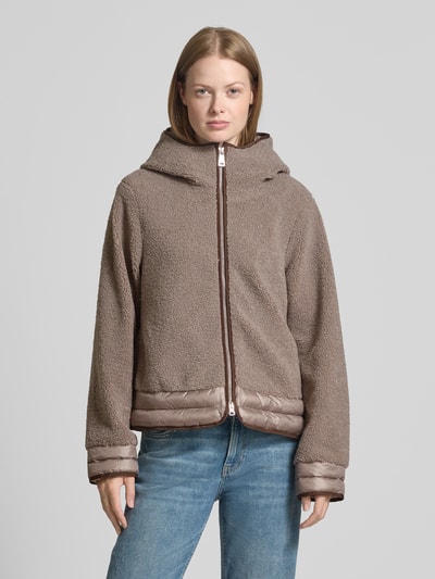 FUCHS SCHMITT Teddyjacke mit Kapuze Taupe 4