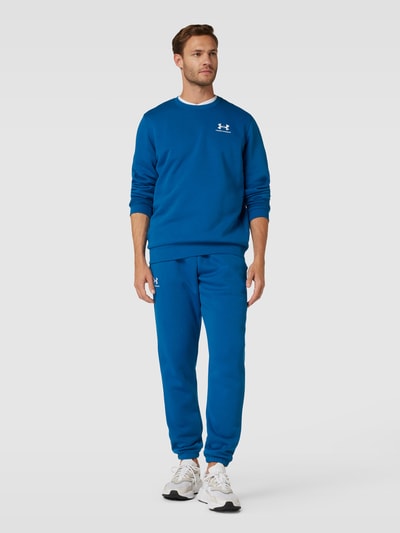 Under Armour Bluza z nadrukiem z logo model ‘Essential’ Petrol 1