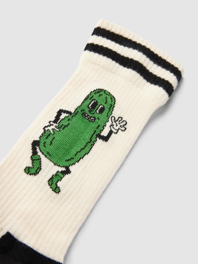 Happy Socks Sokken met motiefprint, model 'Pickles' Offwhite - 2