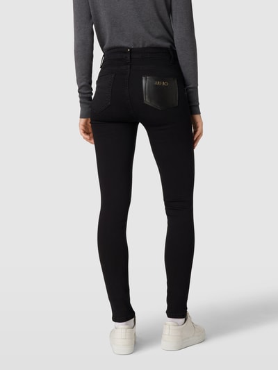 Liu Jo White Slim fit jeans in 5-pocketmodel, model 'DEVINE' Zwart - 5