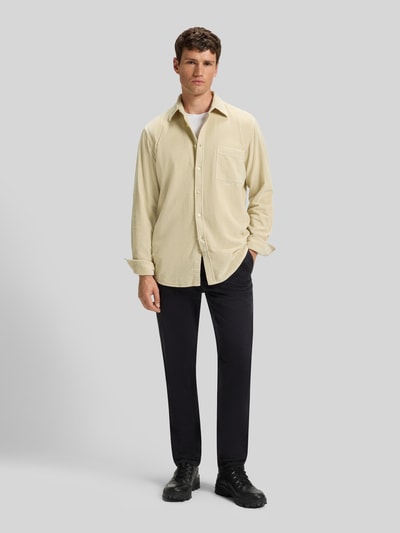 BOSS Orange Regular fit vrijetijdsoverhemd van puur katoen 
 Zand - 1