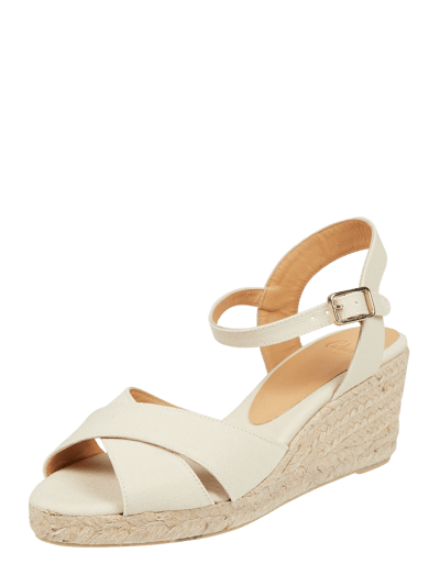 Castañer Wedges van textiel, model 'Blaudell' Offwhite - 1