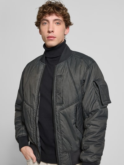 G-Star Raw Bomberjack met ribboorden Antraciet - 3