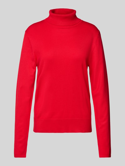 s.Oliver BLACK LABEL Slim Fit Rollkragenpullover aus Viskose-Mix Rot 2