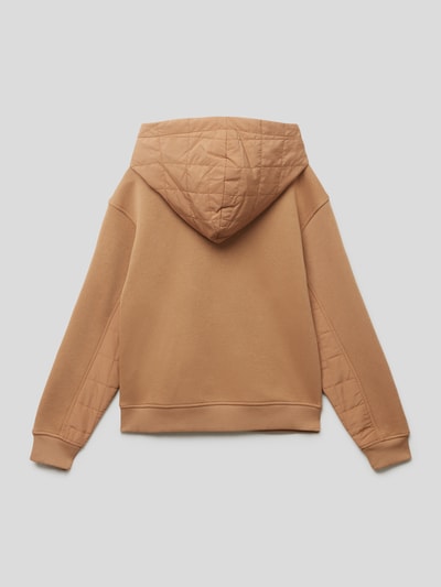 Calvin Klein Jeans Hoodie mit Label-Detail Modell 'QUILTED MIX MEDIA' Camel 3