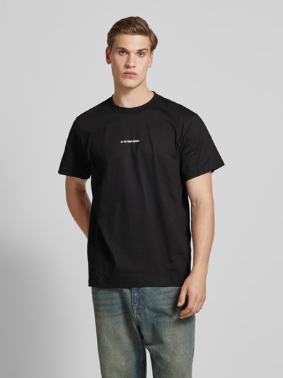 G-Star Raw T-shirt met labelprint Zwart - 4