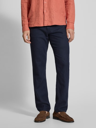 JOOP! Collection Regular Fit Leinenhose im 5-Pocket-Design Modell 'Fortress' Marine 4