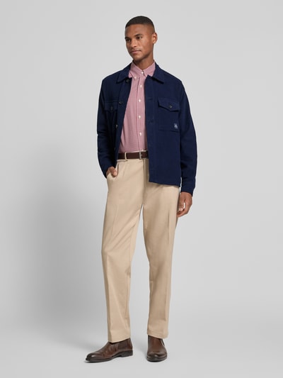 Paul Smith Hemdjacke mit Kentkragen Marine 1