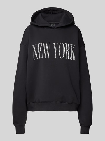 Gina Tricot Hoodie mit überschnittenen Schultern Black 2