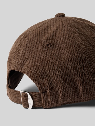 BOSS Cap mit Label-Stitching Modell 'Zed-CO' Dunkelbraun 3