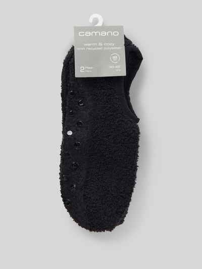 camano Socken in Teddyfell-Optik Black 3