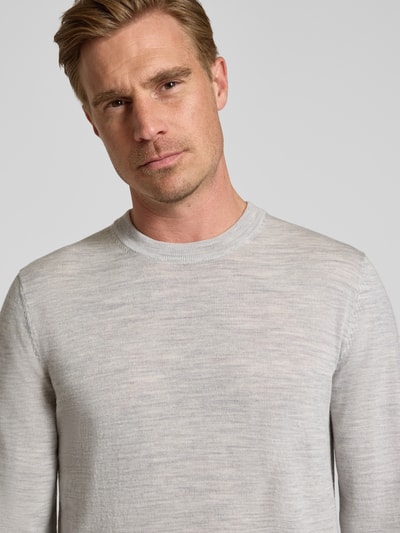 Jake*s Studio Men Regular Fit Pullover aus reiner Wolle Offwhite 3