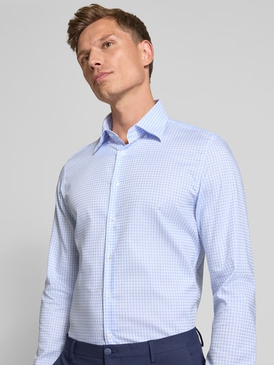 SEIDENSTICKER Slim Fit Business-Hemd mit Knopfleiste Bleu 3
