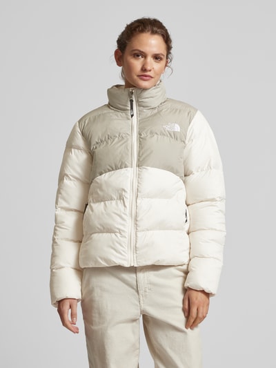 The North Face Gewatteerde jas met opstaande kraag, model 'Saikuru' Offwhite - 4