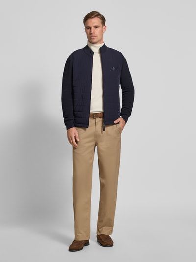 Fynch-Hatton Strickjacke mit Reißverschluss Marine 1