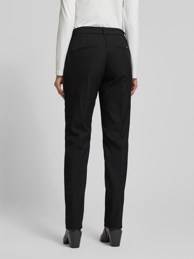 Brax Straight fit stoffen broek met viscose, model 'Maron' Zwart - 5