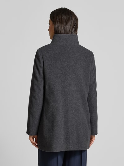 ICONS Cinzia Rocca Wollmantel mit Kaschmir-Anteil Mittelgrau Melange 5