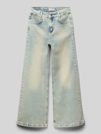 Blue Effect Wide leg jeans met labelpatch Lichtblauw - 1