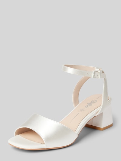 Buffalo Sandalette mit Blockabsatz Modell 'BEATE' Offwhite 1