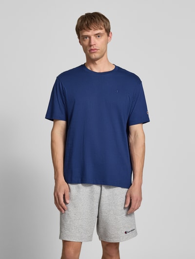 CHAMPION T-Shirt mit Logo-Stitching Modell 'ICONS' Marine 4