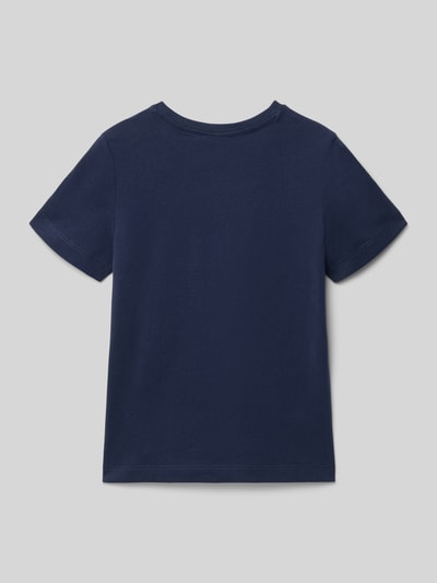 s.Oliver RED LABEL męski t-shirt o kroju regular fit z czystej bawełny Granatowy 3