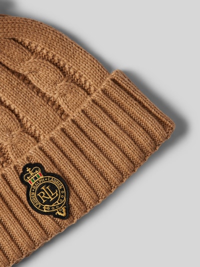 Lauren Ralph Lauren Czapka z pomponem z naszywką z logo Camel 2