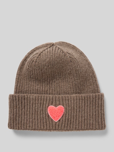 Unio Mütze aus Schurwoll-Mix mit Viskose- und Kaschmir-Anteil Taupe 1