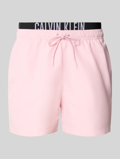Calvin Klein Underwear Spodenki kąpielowe z elastycznym pasem Jasnoróżowy 1