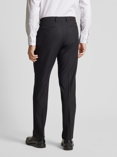 Christian Berg Men Chino mit Bundfalten Black 5