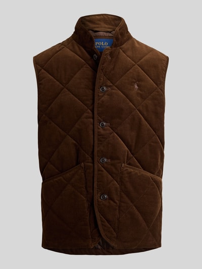 Polo Ralph Lauren Weste mit Cordstruktur Dunkelbraun 3