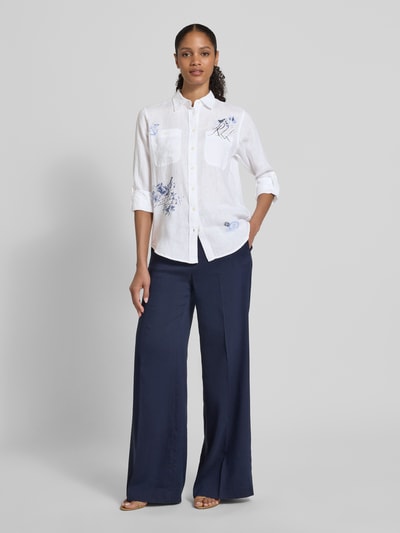 Lauren Ralph Lauren Overhemdblouse met knoopsluiting, model 'RIMNAN' Wit - 1