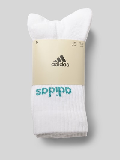 adidas Sportswear Sokken met logostitching in een set van 3 paar, model 'Crew' Wit - 3
