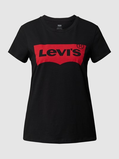 Levi's® T-shirt z nadrukiem z logo w kształcie skrzydła nietoperza  Czarny 2