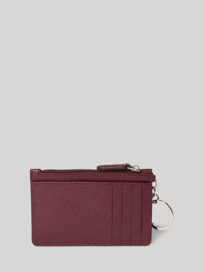 Lauren Ralph Lauren Etui na karty ze skóry bydlęcej z karabińczykiem Ciemnobrązowy 2