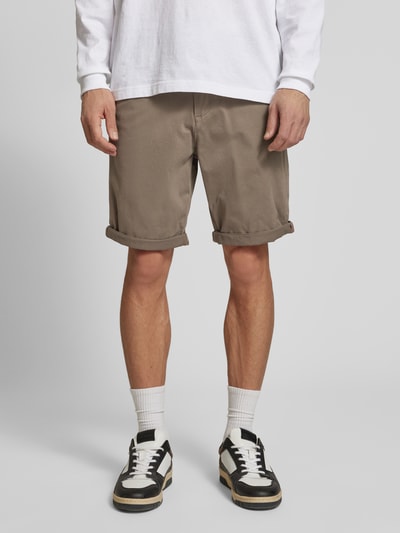 Jack & Jones Regular Fit Bermudas mit Eingrifftaschen Modell 'IBOWIE' Taupe 4