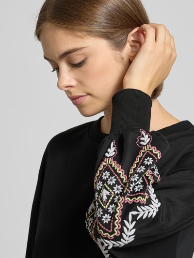 Only Regular Fit Sweatshirt aus Baumwoll-Mix Modell 'BROOKE' Black 3