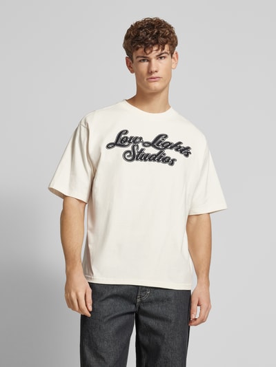 Low Lights Studios T-Shirt mit Label-Stitching Offwhite 4