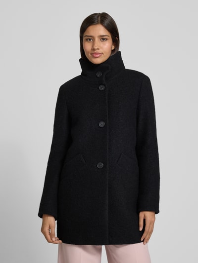 Fuchs Schmitt Lange jas met opstaande kraag en steekzakken Zwart - 4