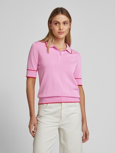 P&C* curated by Veronika Heilbrunner Strick-Polo mit Kontrastdetail Rosa 4