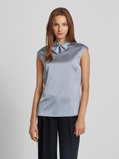 Emporio Armani Bluse mit Schleifen-Detail Hellblau 4