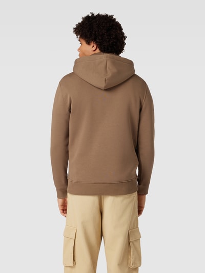 Alpha Industries Hoodie mit Label-Print Modell 'BASIC' Taupe 5