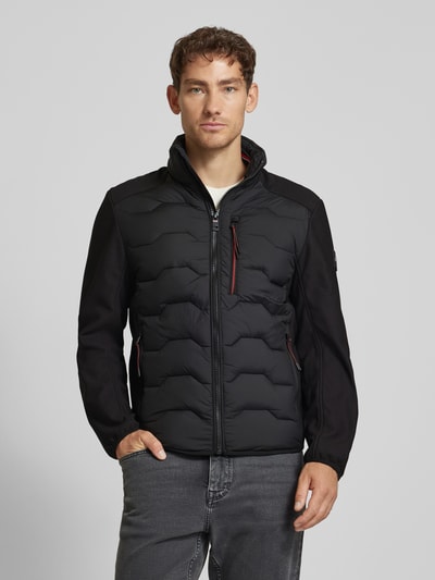 Tom Tailor Regular Fit Funktionsjacke mit Steppnähten Black 4