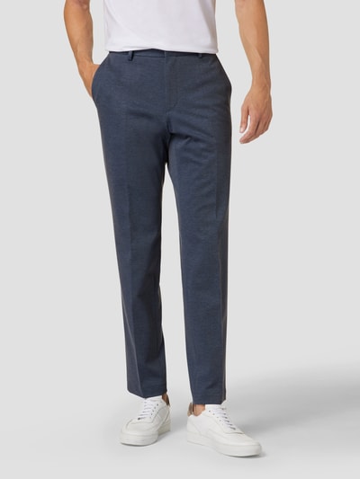 BOSS Regular fit pantalon, model 'Leon' Blauw - 4